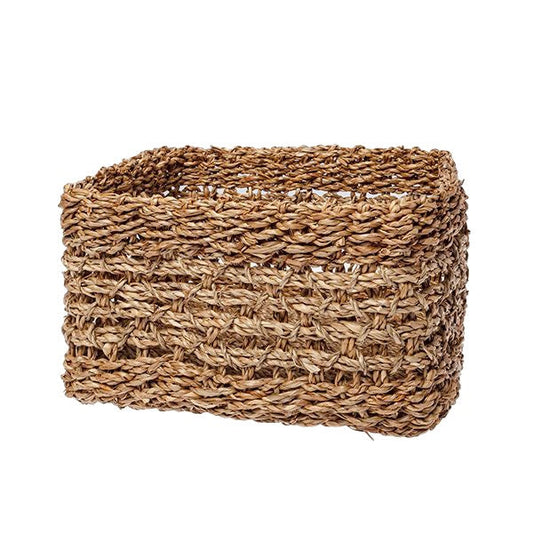 Cesta rectangular natural / d.25x20x15cm