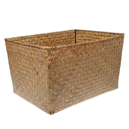 Cesta rectangular natural / 40x30x23cm