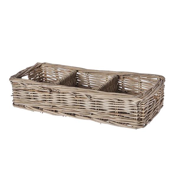 Cesta mimbre picnic 40x25x21cm/42cm na